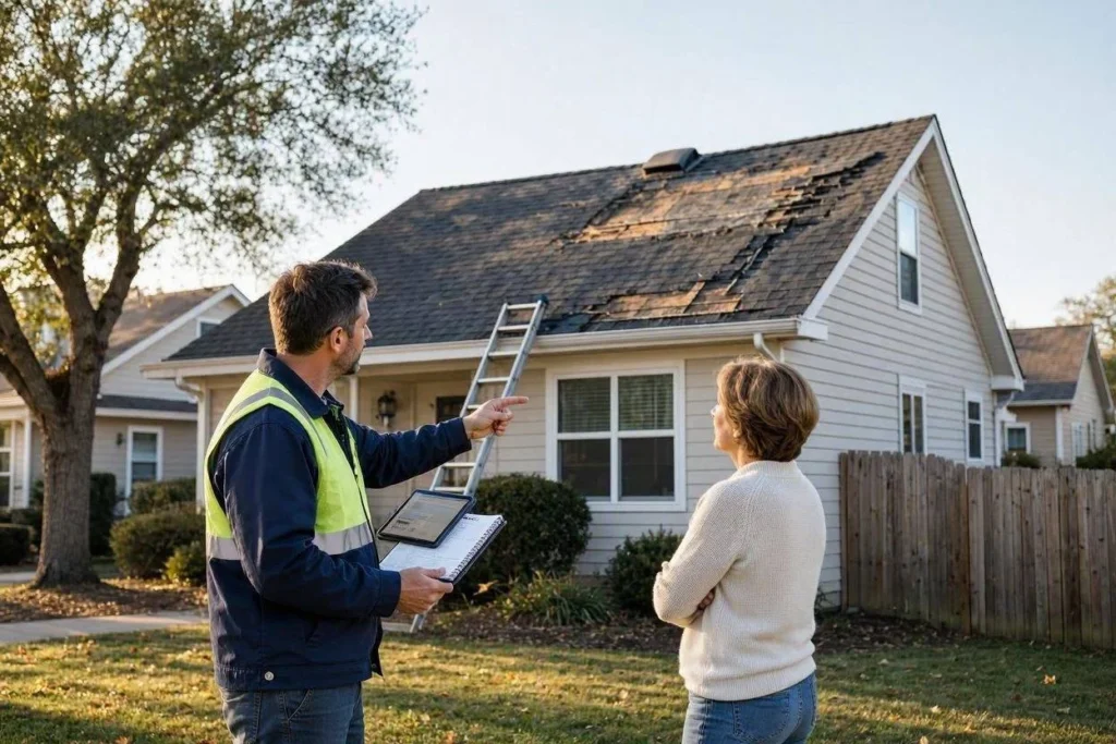 Wind Damage Roof Repair